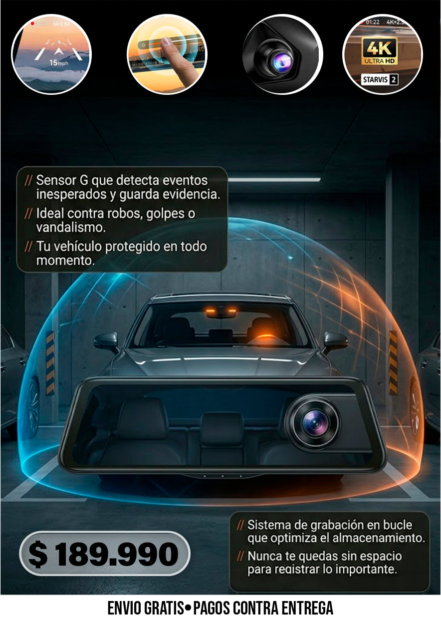 WOLFBOX G900PRO 12MP WIFI PANTALLA TÁCTIL