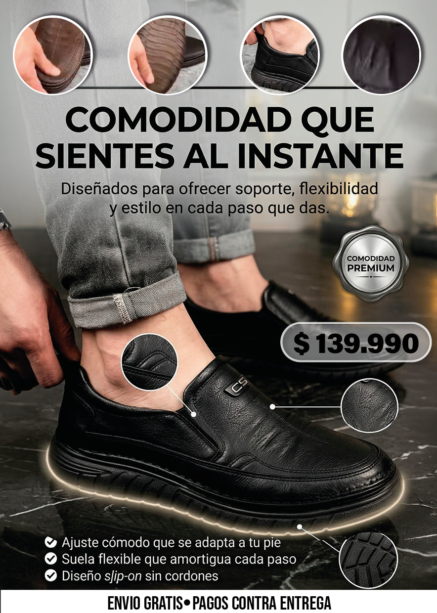 ZAPATO CASUAL SLIP-ON CÓMODO