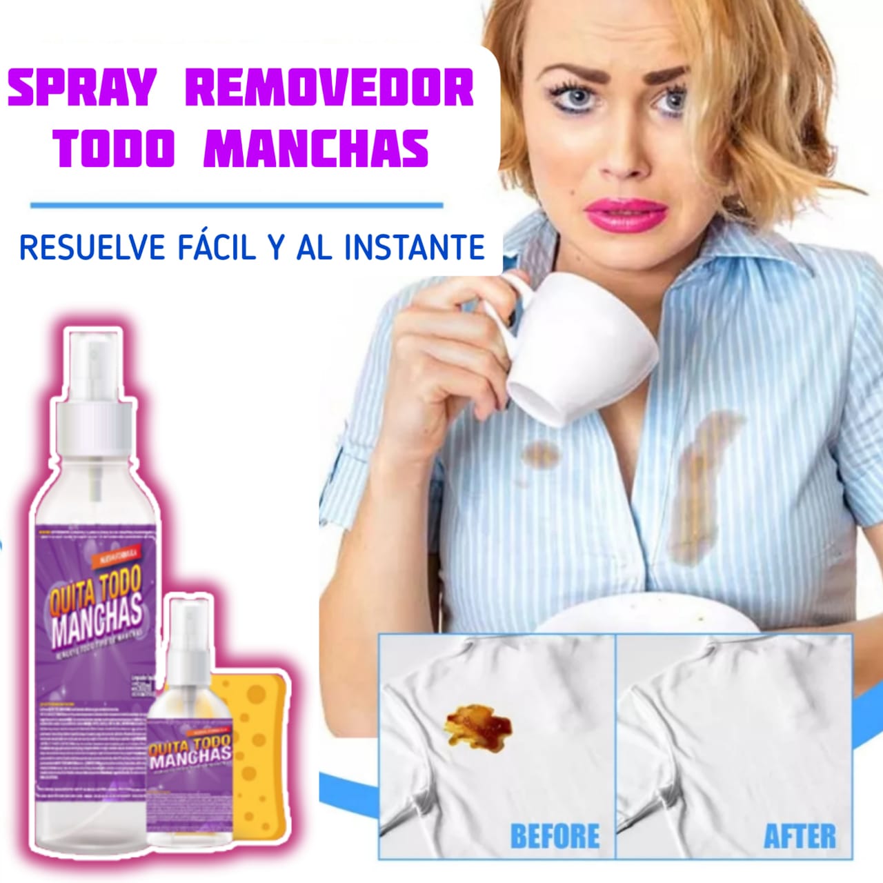 🔥[Compra 1 - Lleva 3]🎁 QUITA TODO MANCHAS HOGAR - COCINA - MUEBLES - ROPA - VEHICULOS ⭐⭐⭐⭐⭐(ENVÍO GRATIS) |